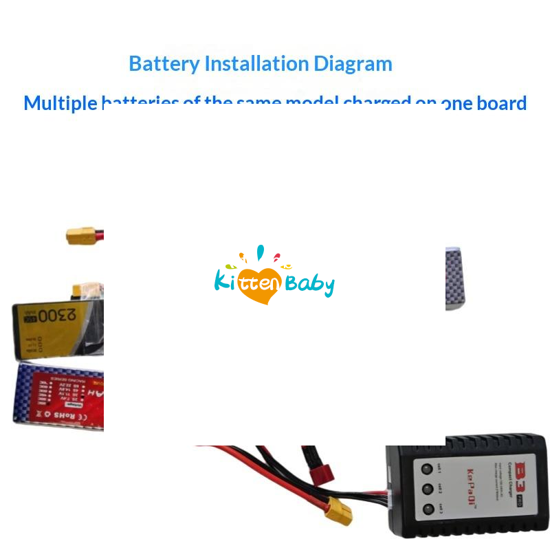 12S Lipo Battery Balancing Board - 1 Set RC Battery Charger B6AC