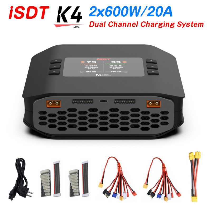 ISDT K4 1~8S Lithium Battery S - огляд і ціна Isdt K4 Dual Lipo Charger
