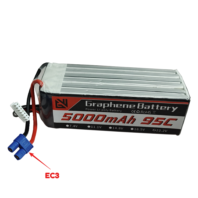 95C High-Capacity 6S 5000mAh L - огляд і ціна 6S Lipo Battery 22.2V 5000Mah