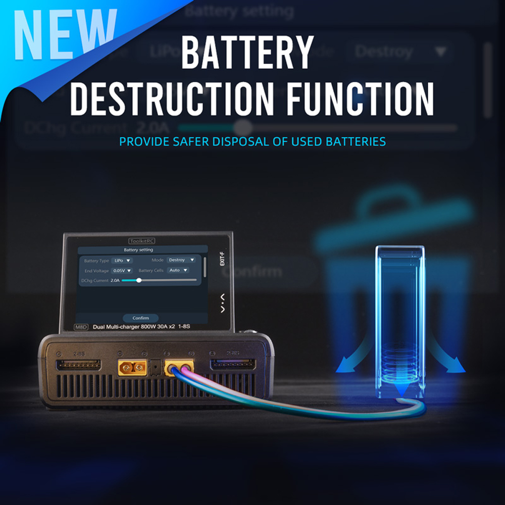 ToolkitRC M8D Smart Charger 2C - огляд і ціна Toolkitrc M6Dac Smart Charger
