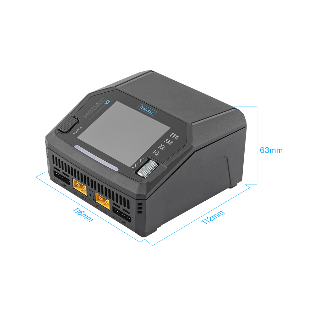 ToolkitRC M6DAC Pro AC300W M6D - огляд і ціна Toolkitrc M6Dac Smart Charger