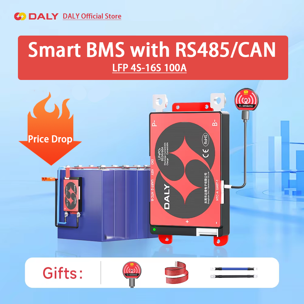 Daly Smart BMS 4S Lifepo4 12V  - огляд і ціна Lifepo4 12V 100Ah Bms Bluetooth