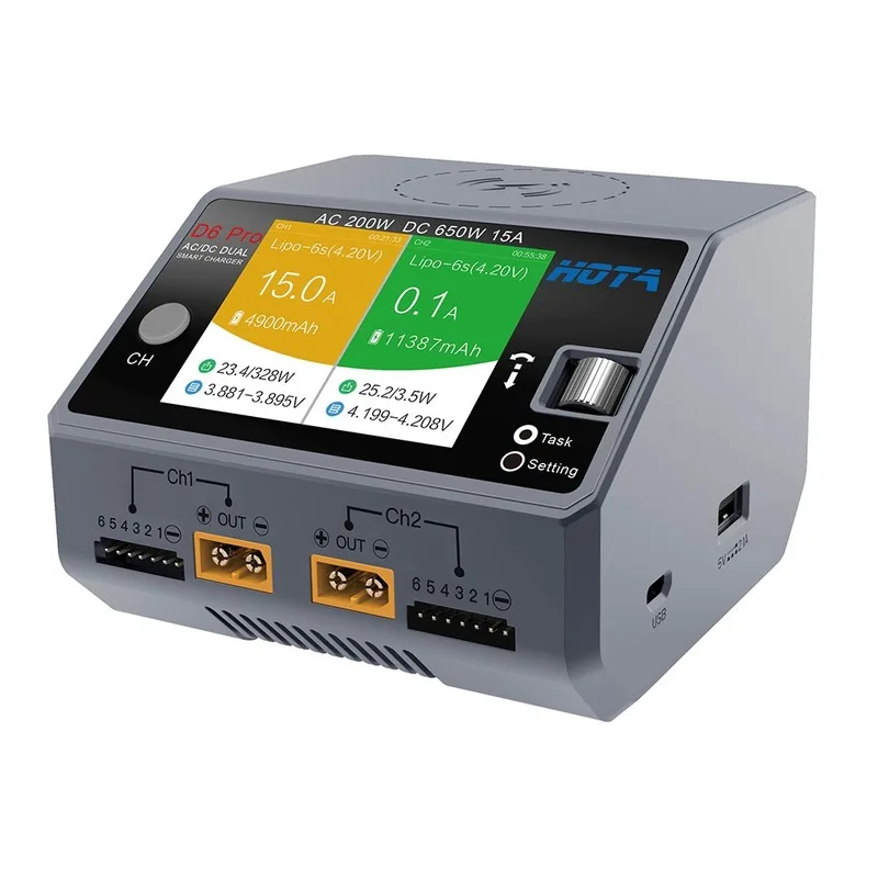 Hota D6 Dual/Pro Smart Charger - огляд і ціна Hota D6 Pro Dual Lipo Charger