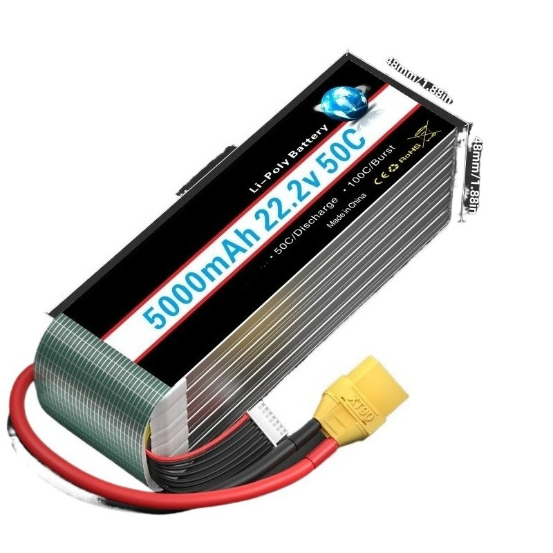 New 5000/6000mah 22.2V Lipo Ba - огляд і ціна 6S Lipo Battery 22.2V 5000Mah