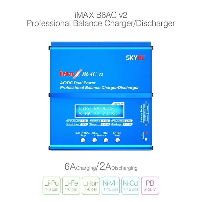 Original SKYRC iMAX B6AC V2 6A - огляд і ціна Skyrc B6 Neo Smart Charger