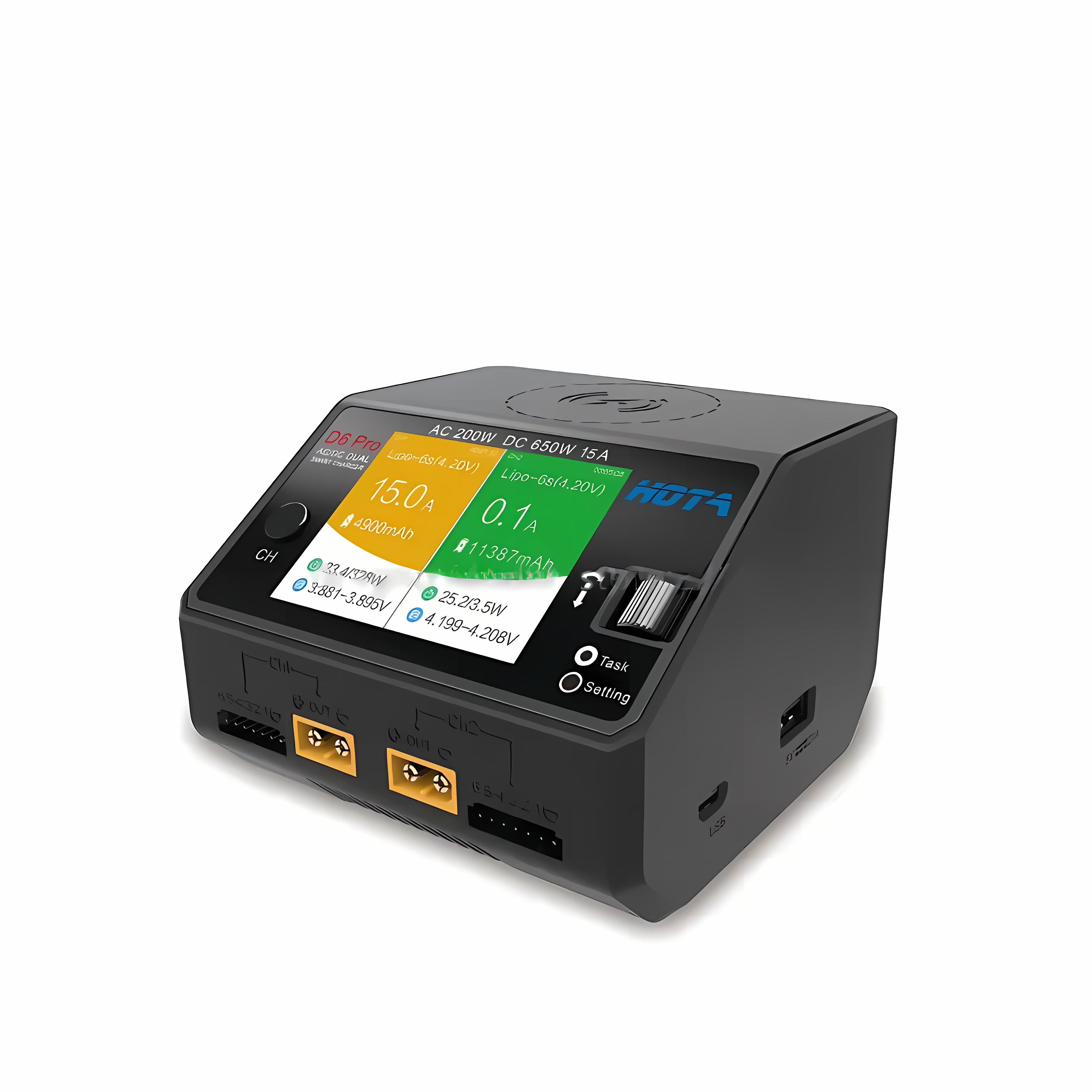 HOTA D6 Pro Smart Charger AC20 - огляд і ціна Hota D6 Pro Dual Lipo Charger