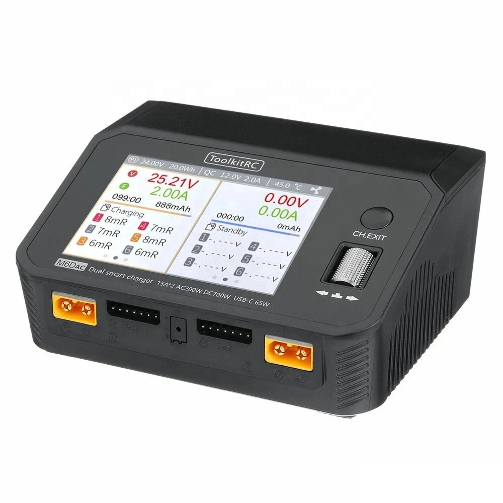 ToolkitRC M6DAC AC 200W DC 700 - огляд і ціна Toolkitrc M6Dac Smart Charger