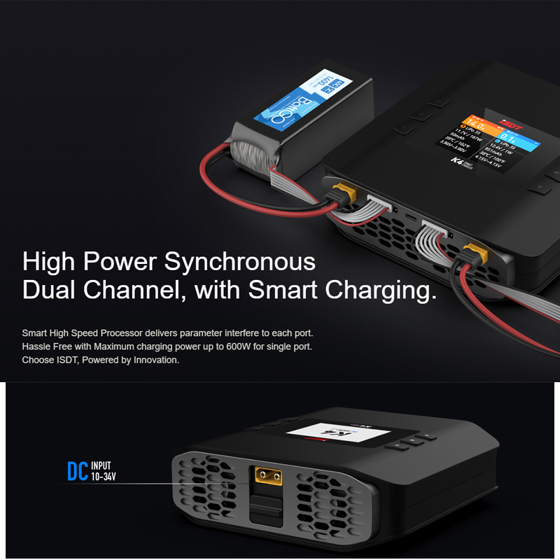 ISDT K4 1~8S Lithium Battery S - огляд і ціна Isdt K4 Dual Lipo Charger