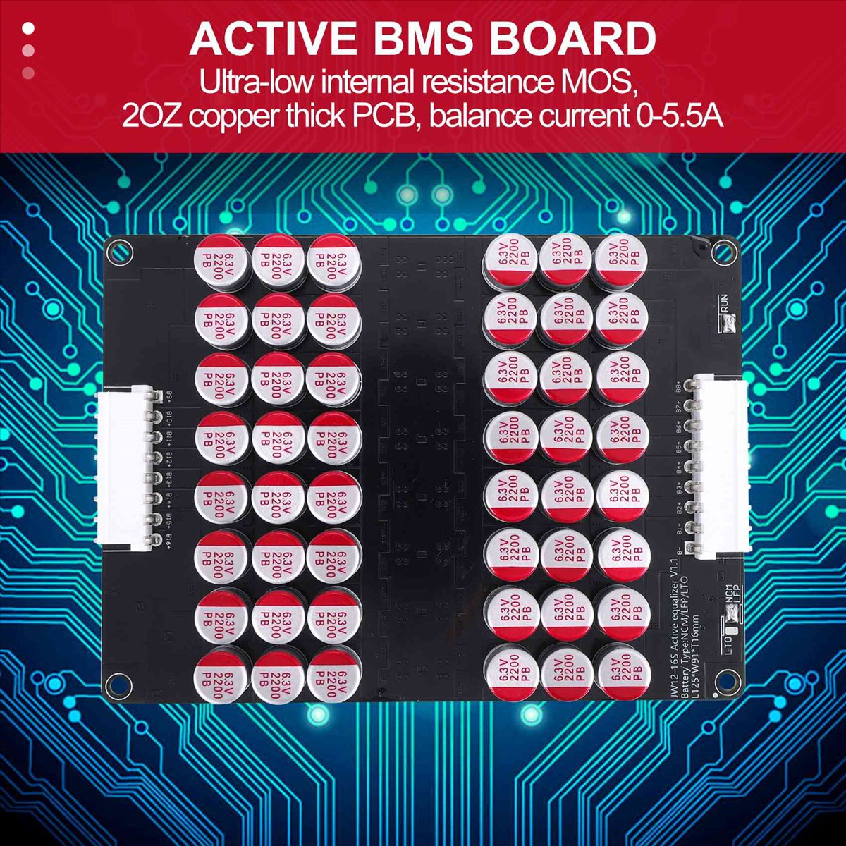 *ONE DAY 12S 13S 14S 15S 16S A - огляд і ціна 12S Lipo Battery Balancing Board