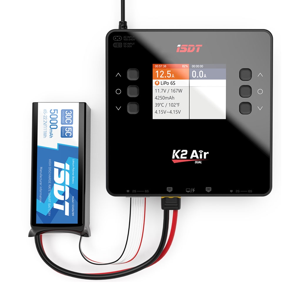 ISDT Lipo Battery Balance Char - огляд і ціна Isdt K4 Dual Lipo Charger